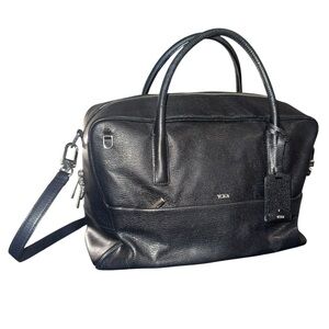 Tumi Black Leather Bag